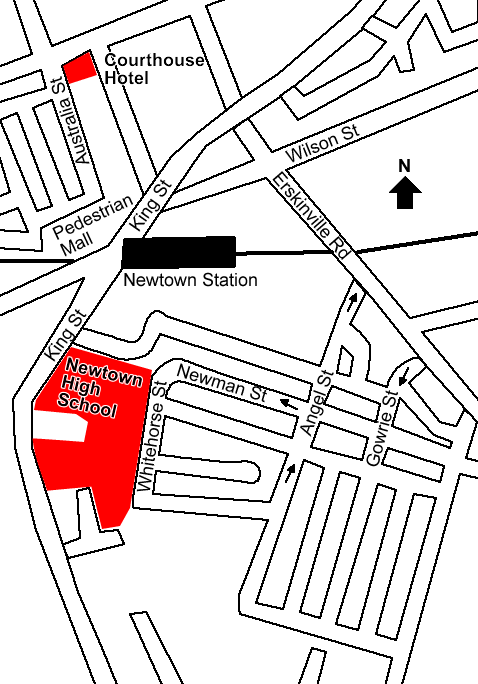 Map of Newtown